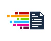 Icône de document de pixel Logo Design Element illustration libre de droits Icône de document de pixel Logo Design Element illustration libre de droits