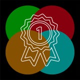 Ic?ne de gagnant - prix d'or - prix de vecteur illustration libre de droits Ic?ne de gagnant - prix d'or - prix de vecteur illustration libre de droits