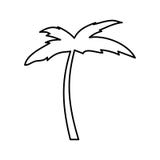 Icône de Palm Beach d'arbre illustration de vecteur Icône de Palm Beach d'arbre illustration de vecteur