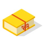 Icône isométrique de vecteur de boîte-cadeau d'isolement Images libres de droits Icône isométrique de vecteur de boîte-cadeau d'isolement Images libres de droits