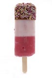 Ice Lolly With Sprinkles Over White Royalty Free Stock Photography Ice Lolly With Sprinkles Over White Royalty Free Stock Photography