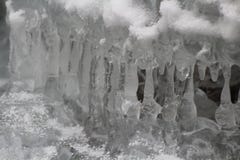Ice stalactites, Slovak Paradise National park, Slovakia royalty free stock image Ice stalactites, Slovak Paradise National park, Slovakia royalty free stock image
