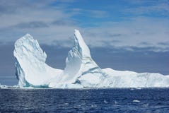Iceberg With Two Vertices. Royalty Free Stock Photo