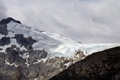 Icefields på överkanten av kustbergen nära Skagway, AK royaltyfria foton Icefields på överkanten av kustbergen nära Skagway, AK royaltyfria foton