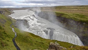 Iceland, Golden Circle and Gullfoss royalty free stock image Iceland, Golden Circle and Gullfoss royalty free stock image