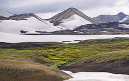 Icelandic landscape - panoramic view on amazing valley Stock Photos Icelandic landscape - panoramic view on amazing valley Stock Photos