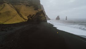 Icelandic panoramas, aerial view on the lands stock photography Icelandic panoramas, aerial view on the lands stock photography