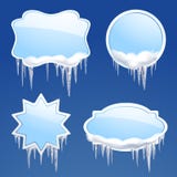Icicle Frames Set Stock Images Icicle Frames Set Stock Images