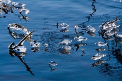 Icicles On A Lake Stock Photo Icicles On A Lake Stock Photo
