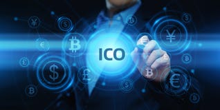 ICO Initial Coin Offering Business Internet Technology Concept royalty free stock photos ICO Initial Coin Offering Business Internet Technology Concept royalty free stock photos