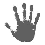 Human palm print in grunge style stock illustration Human palm print in grunge style stock illustration