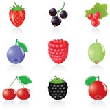 Icon set Berries