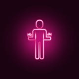 icona al neon di pyrokinesis Elementi dell'insieme pazzo di scienza E illustrazione vettoriale icona al neon di pyrokinesis Elementi dell'insieme pazzo di scienza E illustrazione vettoriale