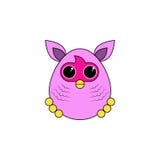 Icona colorata giocattolo furby del fumetto I segni ed i simboli possono essere usati per il web, logo, app mobile, UI, UX illustrazione di stock Icona colorata giocattolo furby del fumetto I segni ed i simboli possono essere usati per il web, logo, app mobile, UI, UX illustrazione di stock