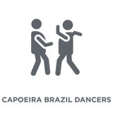 Icona dei ballerini di Capoeira Brasile dalla raccolta brasiliana delle icone royalty illustrazione gratis Icona dei ballerini di Capoeira Brasile dalla raccolta brasiliana delle icone royalty illustrazione gratis
