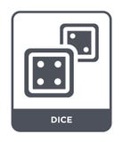 icona dei dadi nello stile d'avanguardia di progettazione Icona dei dadi isolata su fondo bianco simbolo piano semplice e moderno illustrazione vettoriale icona dei dadi nello stile d'avanguardia di progettazione Icona dei dadi isolata su fondo bianco simbolo piano semplice e moderno illustrazione vettoriale