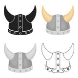 Icona del casco di Viking nello stile del fumetto isolata su fondo bianco Illustrazione di vettore delle azione di simbolo dei ca illustrazione vettoriale Icona del casco di Viking nello stile del fumetto isolata su fondo bianco Illustrazione di vettore delle azione di simbolo dei ca illustrazione vettoriale