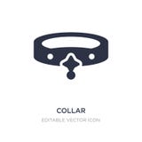icona del collare su fondo bianco Illustrazione semplice dell'elemento dal concetto di modo illustrazione di stock icona del collare su fondo bianco Illustrazione semplice dell'elemento dal concetto di modo illustrazione di stock