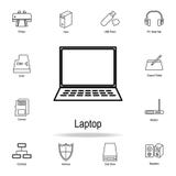 Icona del computer portatile Insieme dettagliato delle icone della parte del computer Progettazione grafica premio Una delle icon royalty illustrazione gratis Icona del computer portatile Insieme dettagliato delle icone della parte del computer Progettazione grafica premio Una delle icon royalty illustrazione gratis