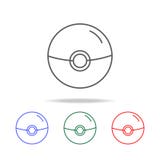 Icona del dispositivo del webcam Elementi di vita del gioco nelle multi icone colorate Icona premio di progettazione grafica di q illustrazione vettoriale Icona del dispositivo del webcam Elementi di vita del gioco nelle multi icone colorate Icona premio di progettazione grafica di q illustrazione vettoriale
