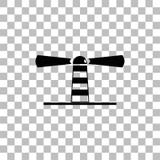 Icona del faro piana royalty illustrazione gratis Icona del faro piana royalty illustrazione gratis
