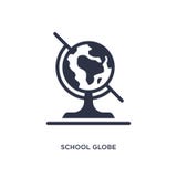icona del globo della scuola su fondo bianco Illustrazione semplice dell'elemento dal concetto di istruzione illustrazione di stock icona del globo della scuola su fondo bianco Illustrazione semplice dell'elemento dal concetto di istruzione illustrazione di stock