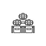 Icona del profilo dei robot di robotica I segni ed i simboli possono essere usati per il web, logo, app mobile, UI, UX illustrazione vettoriale Icona del profilo dei robot di robotica I segni ed i simboli possono essere usati per il web, logo, app mobile, UI, UX illustrazione vettoriale