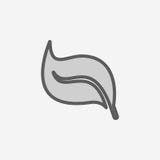 icona del profilo del giacimento della foglia della pianta Un elemento di un'icona semplice di 2 colori Linea sottile icona per p royalty illustrazione gratis icona del profilo del giacimento della foglia della pianta Un elemento di un'icona semplice di 2 colori Linea sottile icona per p royalty illustrazione gratis