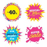 icona del segno di sconto di 40 per cento Simbolo di vendita Immagine Stock Libera da Diritti icona del segno di sconto di 40 per cento Simbolo di vendita Immagine Stock Libera da Diritti