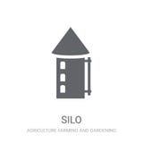 Icona del silo illustrazione vettoriale Icona del silo illustrazione vettoriale