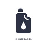 icona dell'olio dell'automobile del cambiamento su fondo bianco Illustrazione semplice dell'elemento dal concetto dei mechanicons illustrazione vettoriale icona dell'olio dell'automobile del cambiamento su fondo bianco Illustrazione semplice dell'elemento dal concetto dei mechanicons illustrazione vettoriale