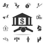 Icona della Banca Insieme dettagliato delle icone dell'elemento di finanza, di attività bancarie e di profitto Progettazione graf royalty illustrazione gratis Icona della Banca Insieme dettagliato delle icone dell'elemento di finanza, di attività bancarie e di profitto Progettazione graf royalty illustrazione gratis
