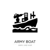 icona della barca dell'esercito nello stile d'avanguardia di progettazione icona della barca dell'esercito isolata su fondo bianc royalty illustrazione gratis icona della barca dell'esercito nello stile d'avanguardia di progettazione icona della barca dell'esercito isolata su fondo bianc royalty illustrazione gratis