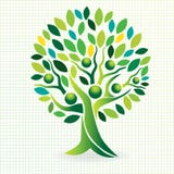 Icona della gente della famiglia dell'albero di progettazione di logo illustrazione di stock Icona della gente della famiglia dell'albero di progettazione di logo illustrazione di stock