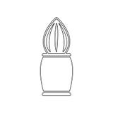 Icona della spazzola di rasatura Elemento del barbiere per il concetto e l'icona mobili dei apps di web _profilo, sottile linea i illustrazione di stock Icona della spazzola di rasatura Elemento del barbiere per il concetto e l'icona mobili dei apps di web _profilo, sottile linea i illustrazione di stock