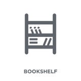 Icona dello scaffale per libri dalla raccolta della famiglia e della mobilia illustrazione vettoriale Icona dello scaffale per libri dalla raccolta della famiglia e della mobilia illustrazione vettoriale
