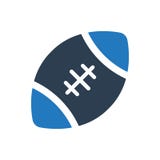 Icona di football americano illustrazione di stock Icona di football americano illustrazione di stock