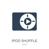 icona di iPod shuffle nello stile d'avanguardia di progettazione icona di iPod shuffle isolata su fondo bianco icona di vettore d illustrazione di stock icona di iPod shuffle nello stile d'avanguardia di progettazione icona di iPod shuffle isolata su fondo bianco icona di vettore d illustrazione di stock