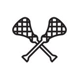 icona di lacrosse isolata su fondo bianco illustrazione di stock icona di lacrosse isolata su fondo bianco illustrazione di stock