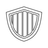 icona di protezione del gioco del segno Elemento del gioco per il concetto e l'icona mobili dei apps di web Linea sottile icona p illustrazione vettoriale icona di protezione del gioco del segno Elemento del gioco per il concetto e l'icona mobili dei apps di web Linea sottile icona p illustrazione vettoriale