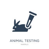 icona di sperimentazione animale nello stile d'avanguardia di progettazione icona di sperimentazione animale isolata su fondo bia illustrazione di stock icona di sperimentazione animale nello stile d'avanguardia di progettazione icona di sperimentazione animale isolata su fondo bia illustrazione di stock