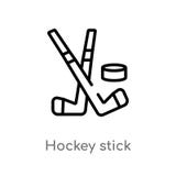 icona di vettore del bastone di hockey del profilo linea semplice nera isolata illustrazione dell'elemento dal concetto dell'hock illustrazione vettoriale icona di vettore del bastone di hockey del profilo linea semplice nera isolata illustrazione dell'elemento dal concetto dell'hock illustrazione vettoriale