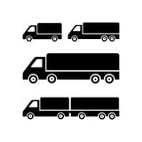 Icona di vettore del camion illustrazione vettoriale Icona di vettore del camion illustrazione vettoriale