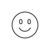 Icona felice del profilo di emoji del fronte illustrazione vettoriale Icona felice del profilo di emoji del fronte illustrazione vettoriale