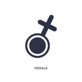 icona femminile su fondo bianco Illustrazione semplice dell'elemento dal concetto medico illustrazione di stock icona femminile su fondo bianco Illustrazione semplice dell'elemento dal concetto medico illustrazione di stock