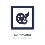 icona incorniciata pittura su fondo bianco Illustrazione semplice dell'elemento dal concetto di progetto e di arte royalty illustrazione gratis icona incorniciata pittura su fondo bianco Illustrazione semplice dell'elemento dal concetto di progetto e di arte royalty illustrazione gratis