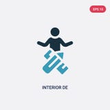 Icona interna di de vector di due colori dal concetto di abilità della gente il simbolo interno blu isolato del segno di de vecto royalty illustrazione gratis Icona interna di de vector di due colori dal concetto di abilità della gente il simbolo interno blu isolato del segno di de vecto royalty illustrazione gratis