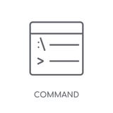 Icona lineare di comando Concetto moderno di logo di comando del profilo su briciolo royalty illustrazione gratis Icona lineare di comando Concetto moderno di logo di comando del profilo su briciolo royalty illustrazione gratis