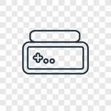 Icona lineare di vettore di concetto del carro armato isolata sul backgrou trasparente royalty illustrazione gratis Icona lineare di vettore di concetto del carro armato isolata sul backgrou trasparente royalty illustrazione gratis