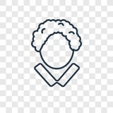 Icona lineare di vettore di concetto di Othello isolata su backg trasparente royalty illustrazione gratis Icona lineare di vettore di concetto di Othello isolata su backg trasparente royalty illustrazione gratis